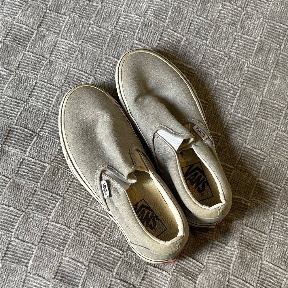 Vans Classic Gray Slip-On Shoes